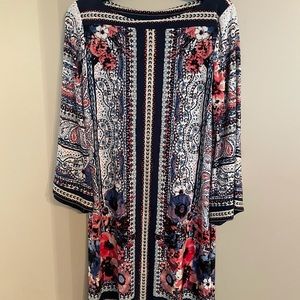 Beige by ECI Floral paisley print dress.